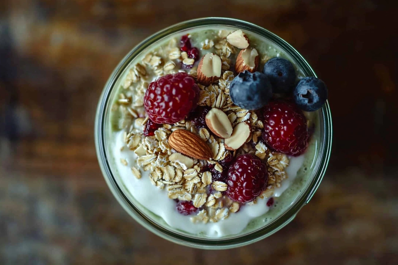Збалансований сніданок з ягодами та злаками