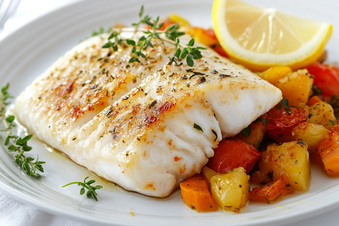 Легка вечеря з риби та овочів